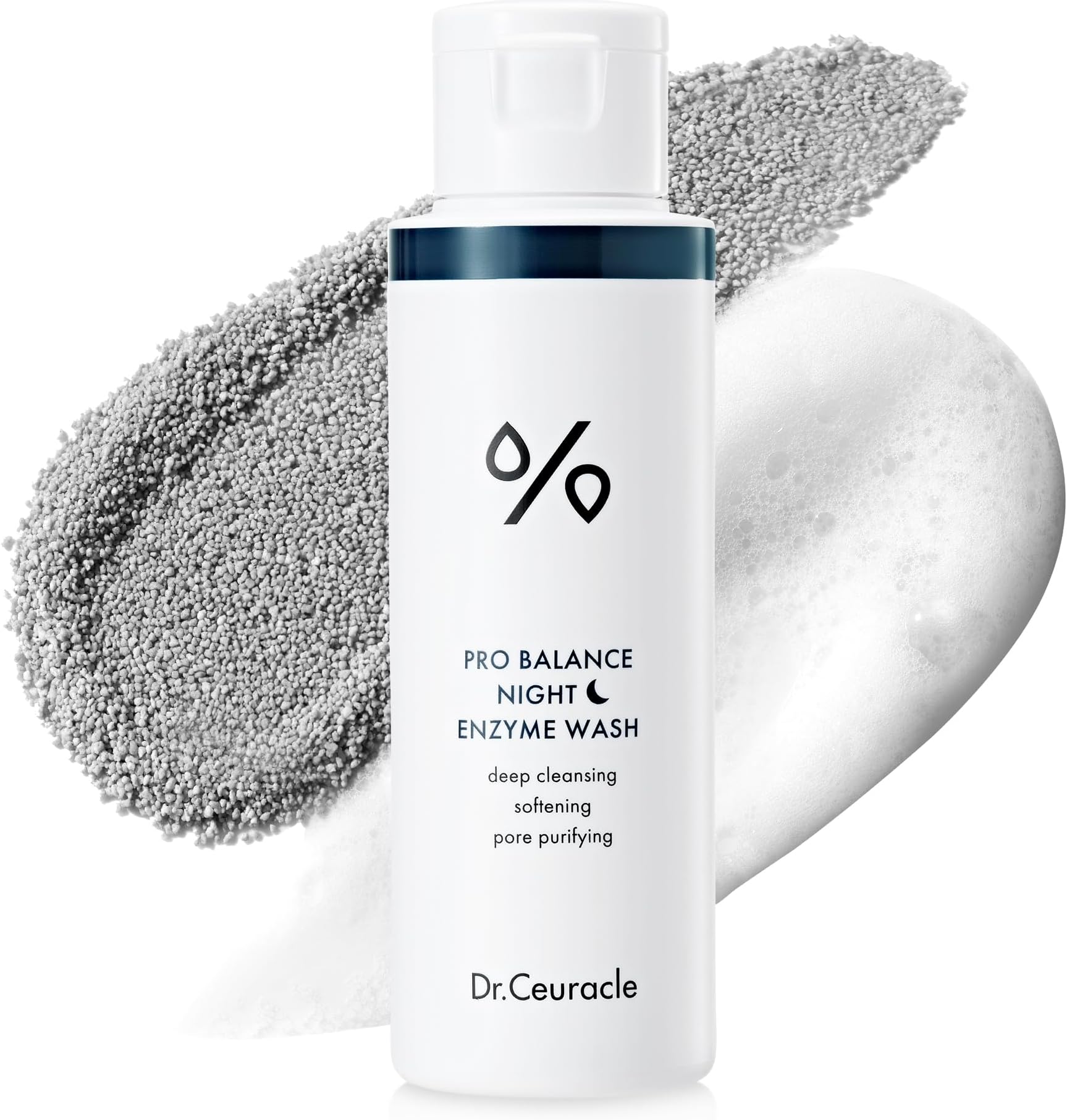 Dr.Ceuracle Pro Balance Enzyme Powder Face Wash - Korean Day and Night Natural Enzyme Powder Face Wash for Deep Pore Cleansing, Sebum Removing, pH Skin Balancing Care (Night Wash)