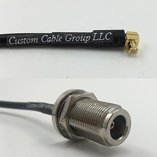 3 feet RG405 MCX MALE ANGLE to N FEMALE BULKHEAD Pigtail Jumper RF coaxial cable 50ohm Quick USA Shipping
