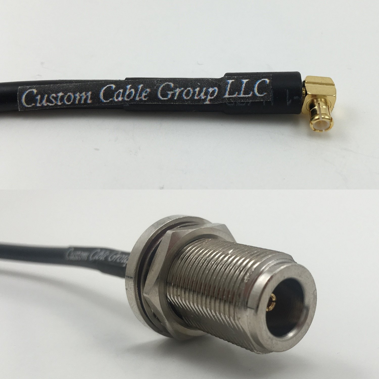 3 feet RG405 MCX MALE ANGLE to N FEMALE BULKHEAD Pigtail Jumper RF coaxial cable 50ohm Quick USA Shipping