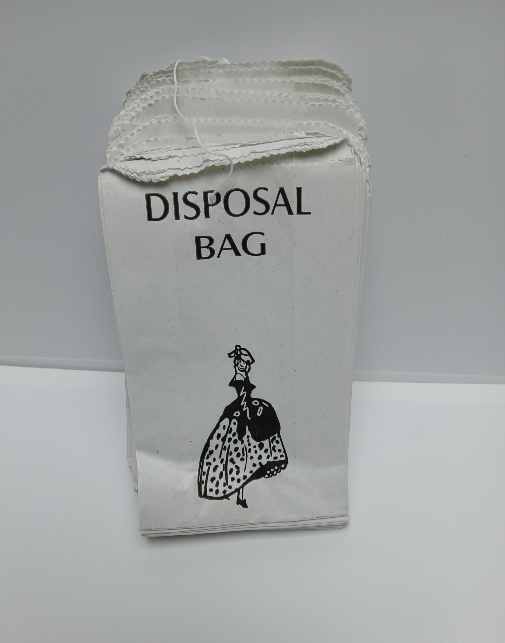 Sacs hygiéniques en papier - Lot de 100 | Sacs jetables écologiques pour salle de bain d'invités, hôtels et toilettes