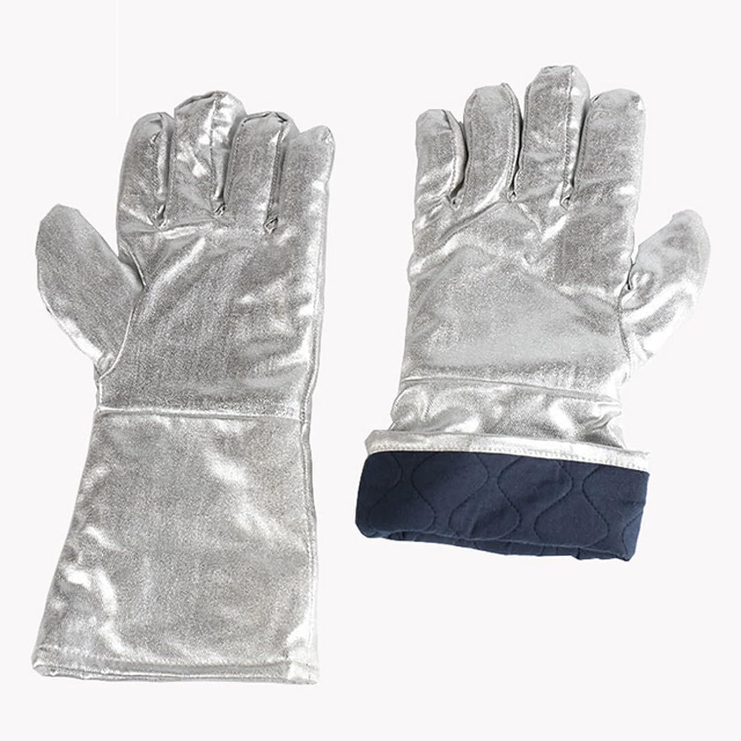 PIWINE Gartenhandschuhe, schnittfeste Handschuhe, feuerfeste Handschuhe, Grill- und Kaminhandschuhe, Isolierhandschuhe, hochtemperaturbeständiges Baumwollfutter, for Metallurgie, Herd
