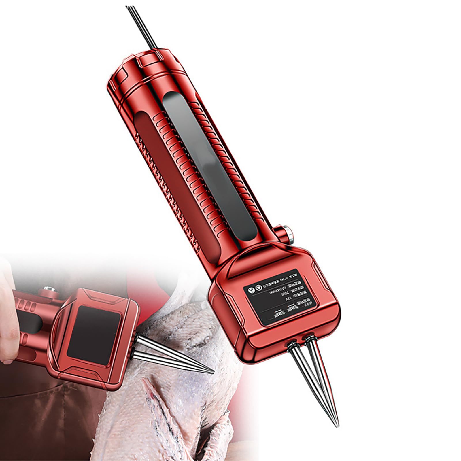 Desplumador eléctrico rápido de aves de corral, máquina de desplumado de pollo de mano, herramienta automática portátil de desplumado de aves de corral, cabeza cónica de acero inoxidable 304 y