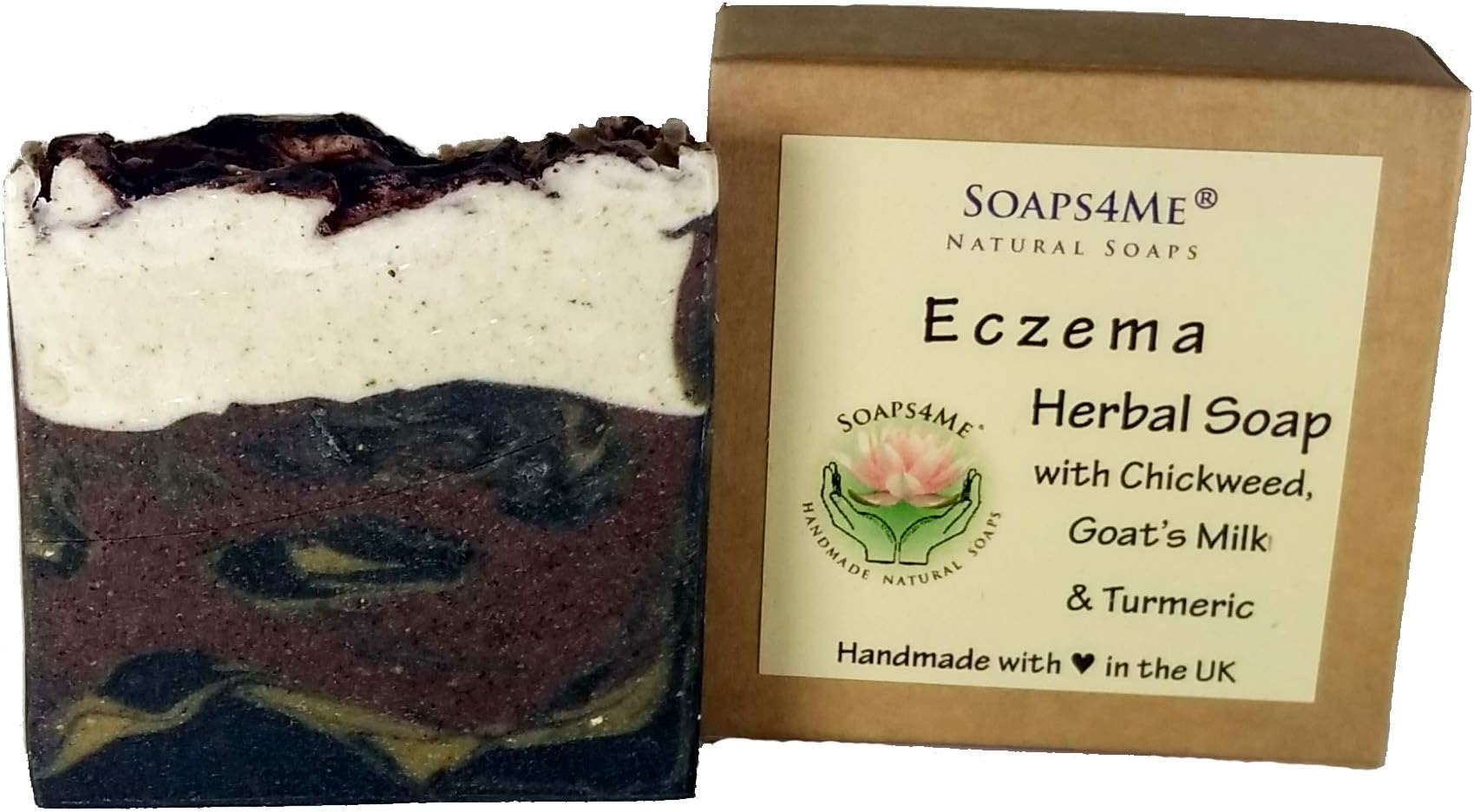 Eczema Herbal Natural Handmade Soap | Chickweed | Goat's Milk | Turmeric | Kaolin clay | Sandalwood | Helichrysum