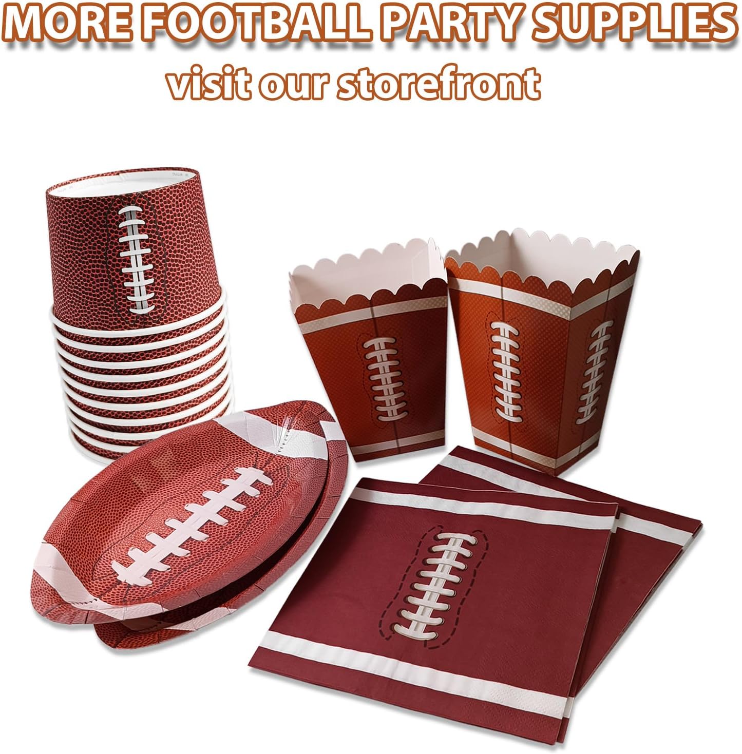 50 Pcs Football Snack Bowls Rugby Ice Cream Cups Football Party Paper Treat Cups For Soup/Yogurt Game Day Chili Serving Dessert Containers image 5