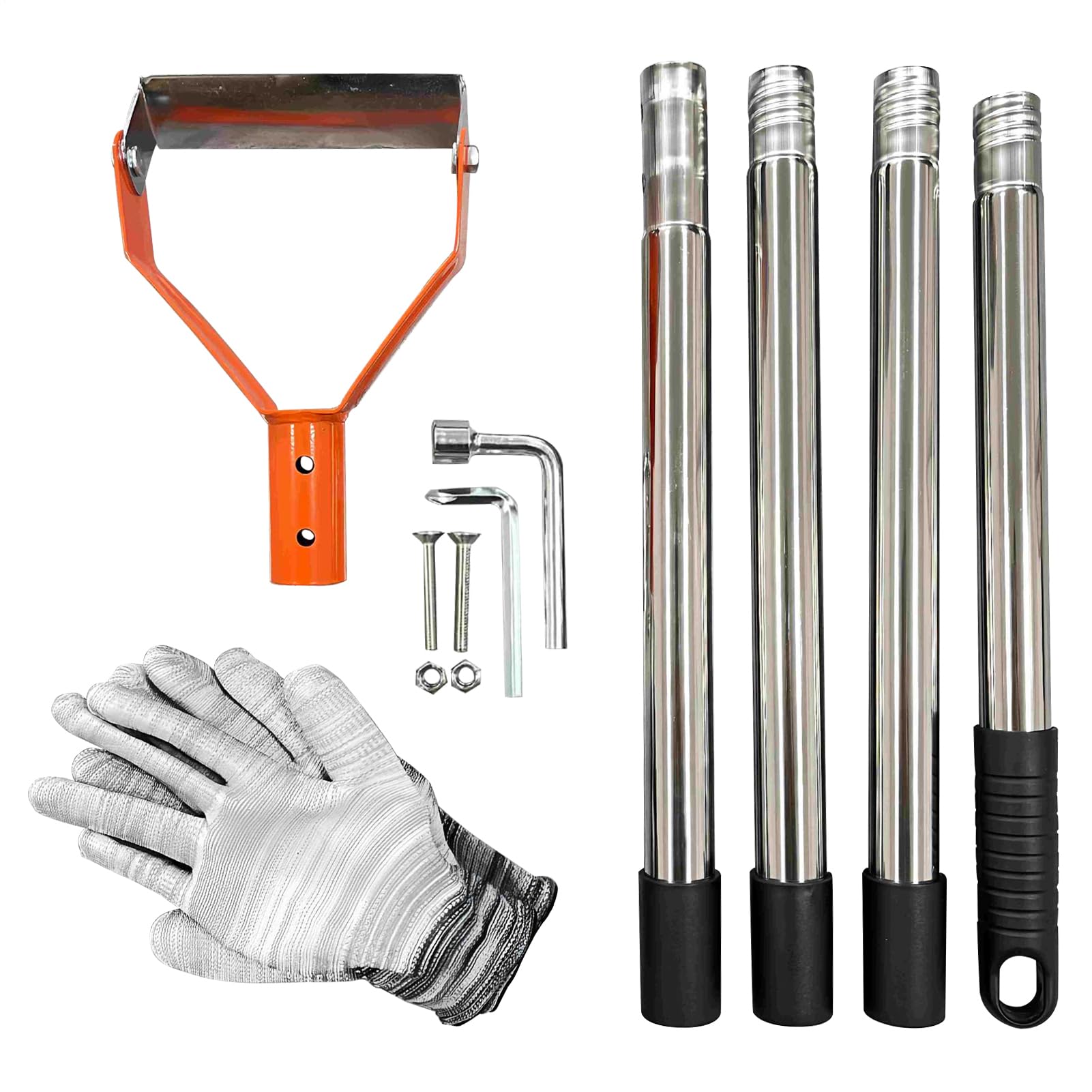 Zappa a Scatto - Pala con Manico Lungo a Impugnatura Ad Anello Robusta - Zappa A Per Diserbo Del Giardino - Per Scavare, Allentare, Zappare, Bordare, Trincee, Cortile, Fattoria, Patio, Prato, Aiuola