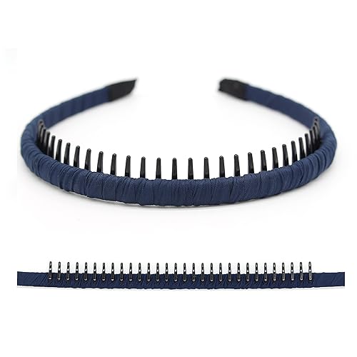 Vista 18 de Diademas negras de moda para mujer, accesorios para el cabello, bandas para la cabeza para el cabello corto, bandas antideslizantes para el cabello