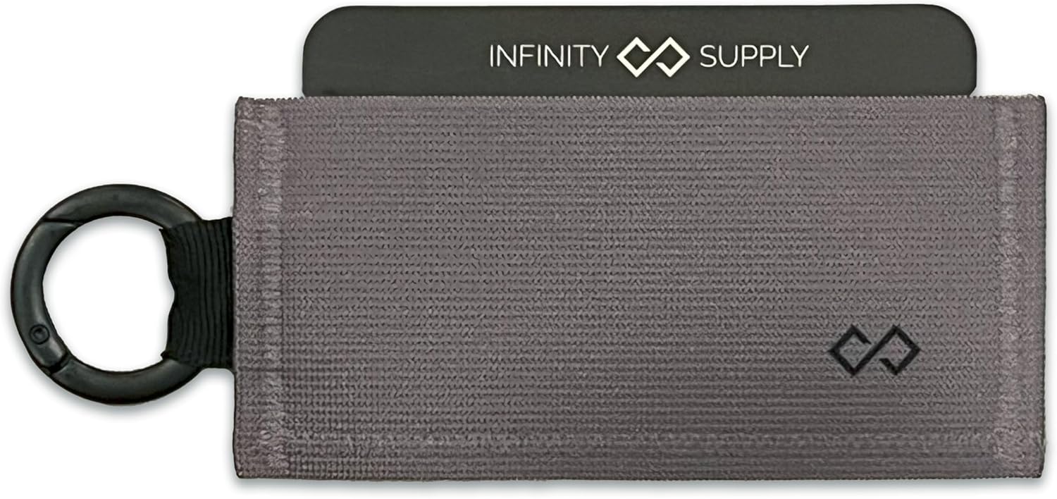 Minimalist Wallet for Men and Women (Solid Silver)