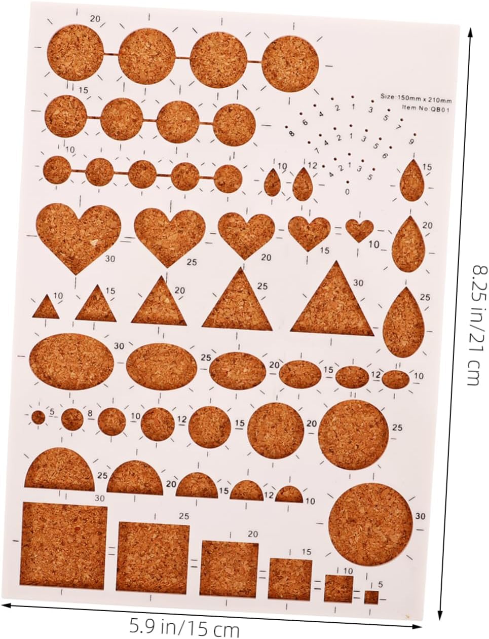 HAPINARY Paper Quilling Template Board Tool for Easy Crafting Cork and Design for Beginners and Enthusiasts Essential Quilling Accessory for Scrapbooking