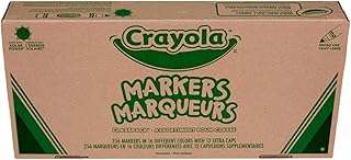 Crayola Broad Line Markers Classpack (256 Ct), Bulk Markers for Kids, Art Supplies for School, Classroom Must Haves, Preschool & Kindergarten Supplies