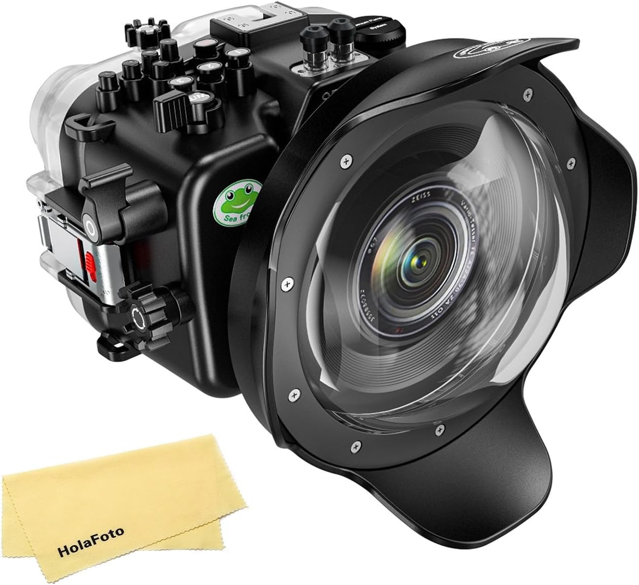 Seafrogs Underwater Housing for Sony FX3 I FX30+ WA005B Dome Port Kit, [40M/130FT] Waterproof Case Scuba Diving Housing for Sony ILME-FX3 I FX30 +FE 28-70mm F3.5-5.6, Sony E10-18,16-35mm F4