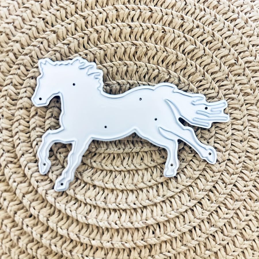 Horse Cutting Die, Paper Die Cuts, Cutting Dies for Card Making, Metal Die Cut Stencil for DIY Crafts Scrapbook Album Paper Card