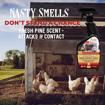 Chicken's Choice Chicken Dust Bath, 6 lb Natural Volcanic Ash Dust Bath for Chickens with Chick Fresh Odor Control and Eliminator 24 oz Spray Bottle. Made in America