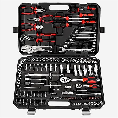 DYOSEN Juego de llaves de trinquete de 150 piezas de 123814 pulgadas con herramientas mecánicas