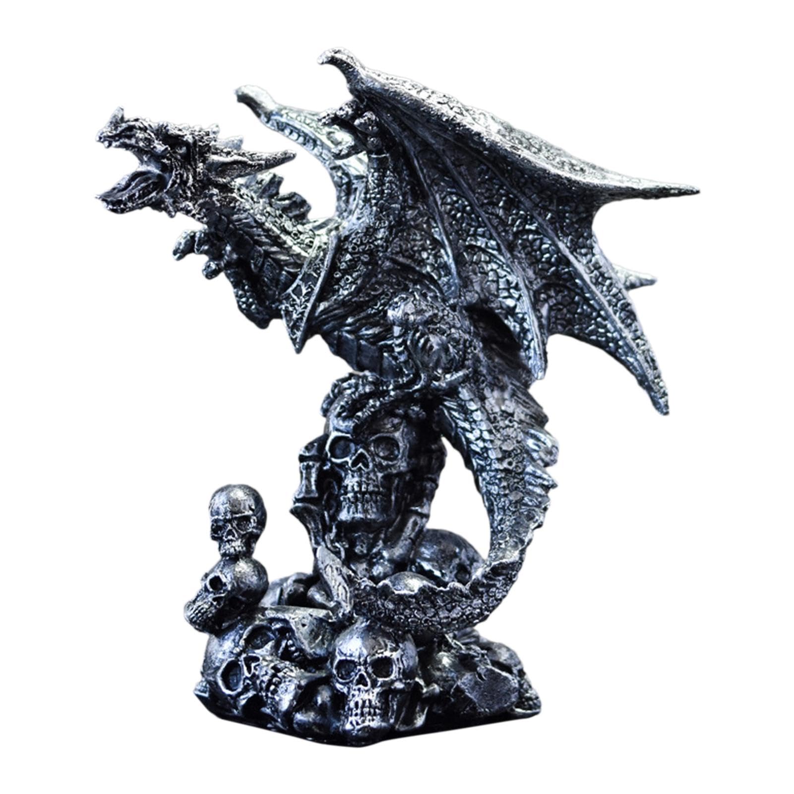 Amazon.co.jp: ドラゴンの頭蓋骨像 | ファンタジー中世ドラゴン、中世