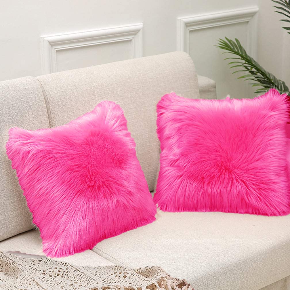 Fur Cushion Covers - Set of 2 -5