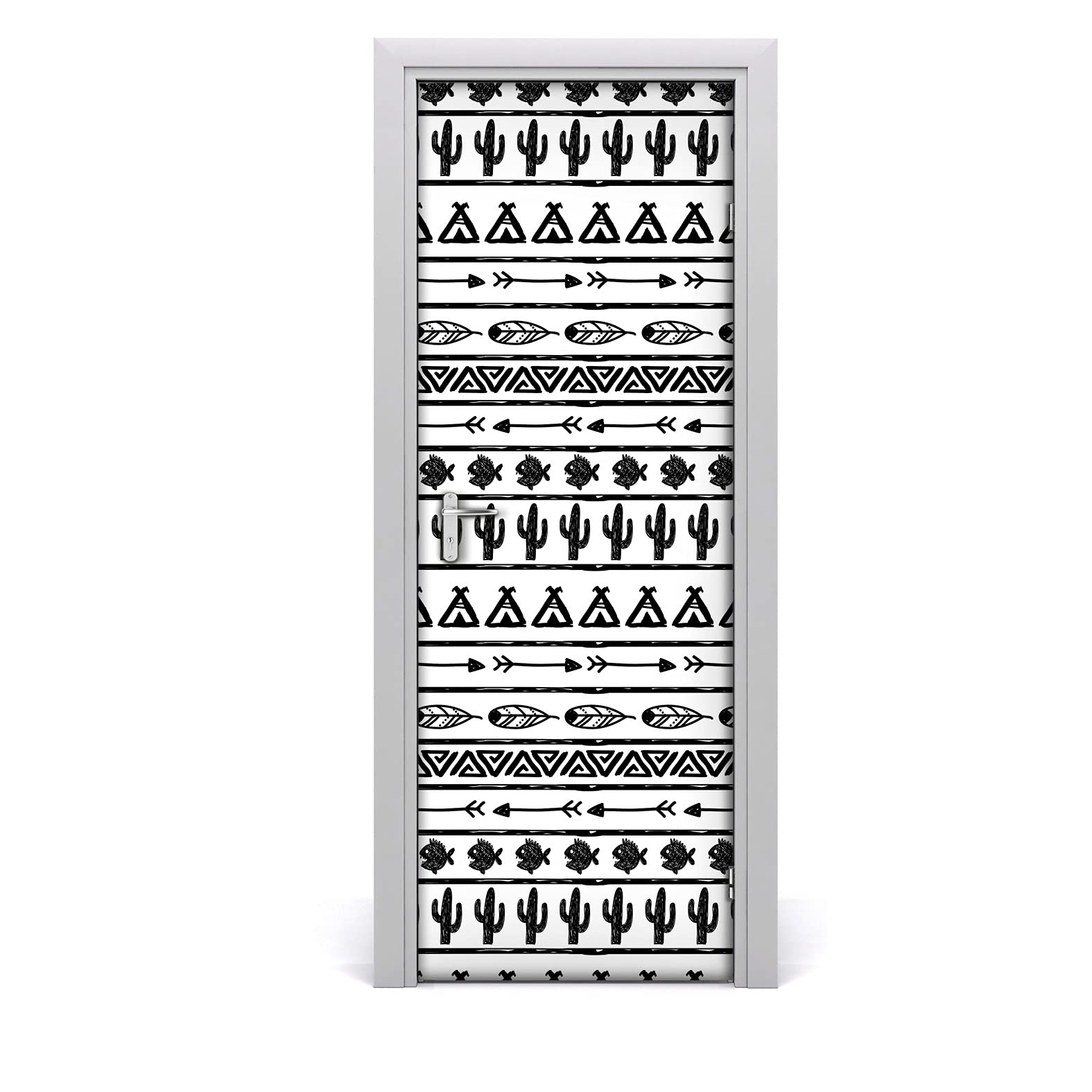 Autocollant de porte étiquette imperméable et lavable 70x200cm pour cuisine