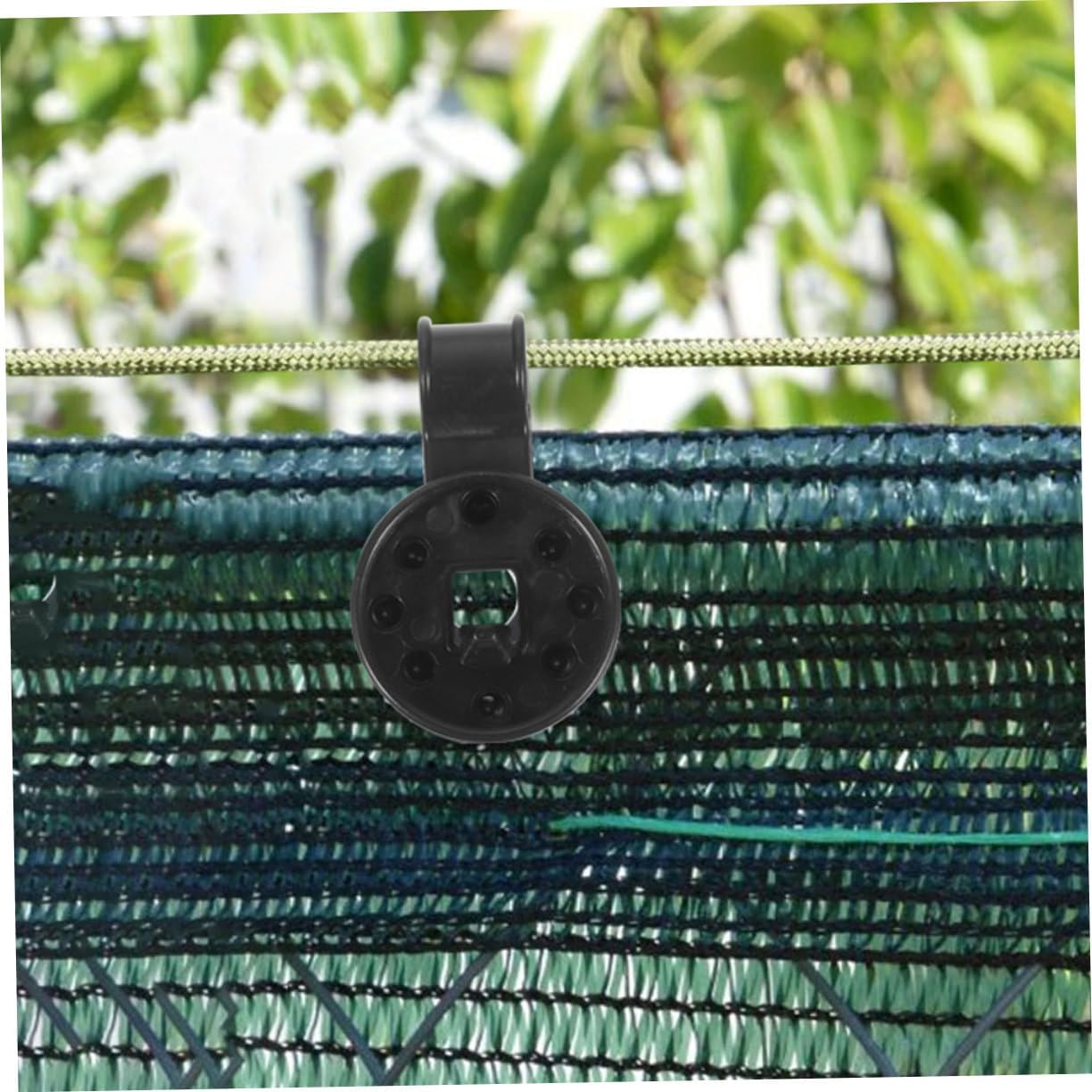 KESYOO 150pcs Greenhouse Film Clip Net Sunshade Fabric For Fruit Trees Shade Cloth for Garden Bird Proofing Mesh Camping Fix Sun Shade Greenhouse Hooks for Hanging Cloth Clips Black