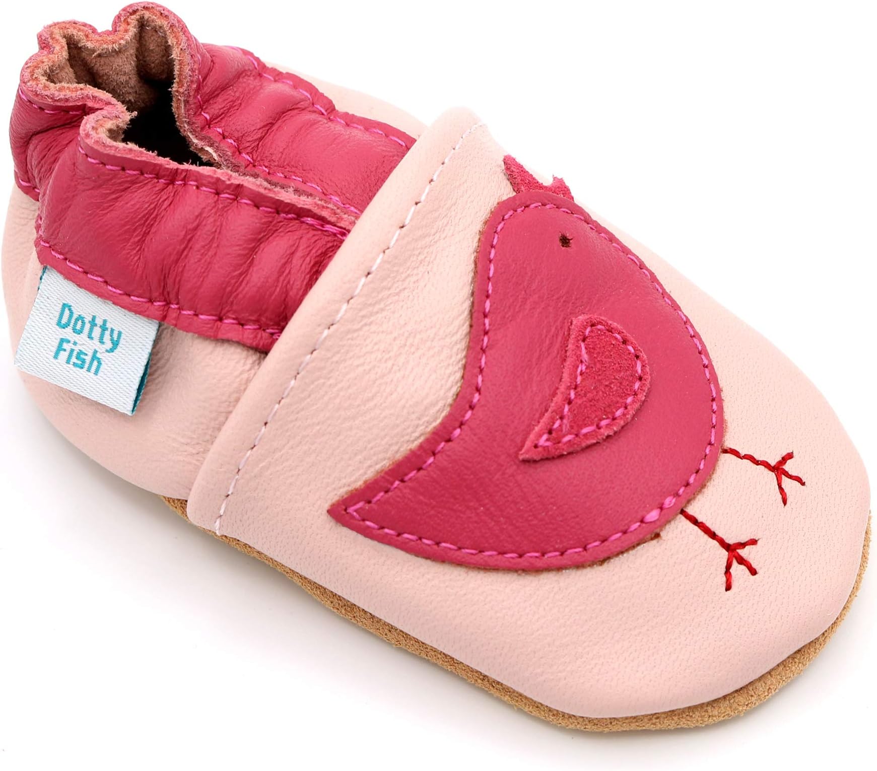 Soft Leather Baby Shoes with Non Slip Suede Soles. 0-6 Months to 4-5 Years. Toddler Shoes. Animals, Flowers and Pretty Designs for Girls.