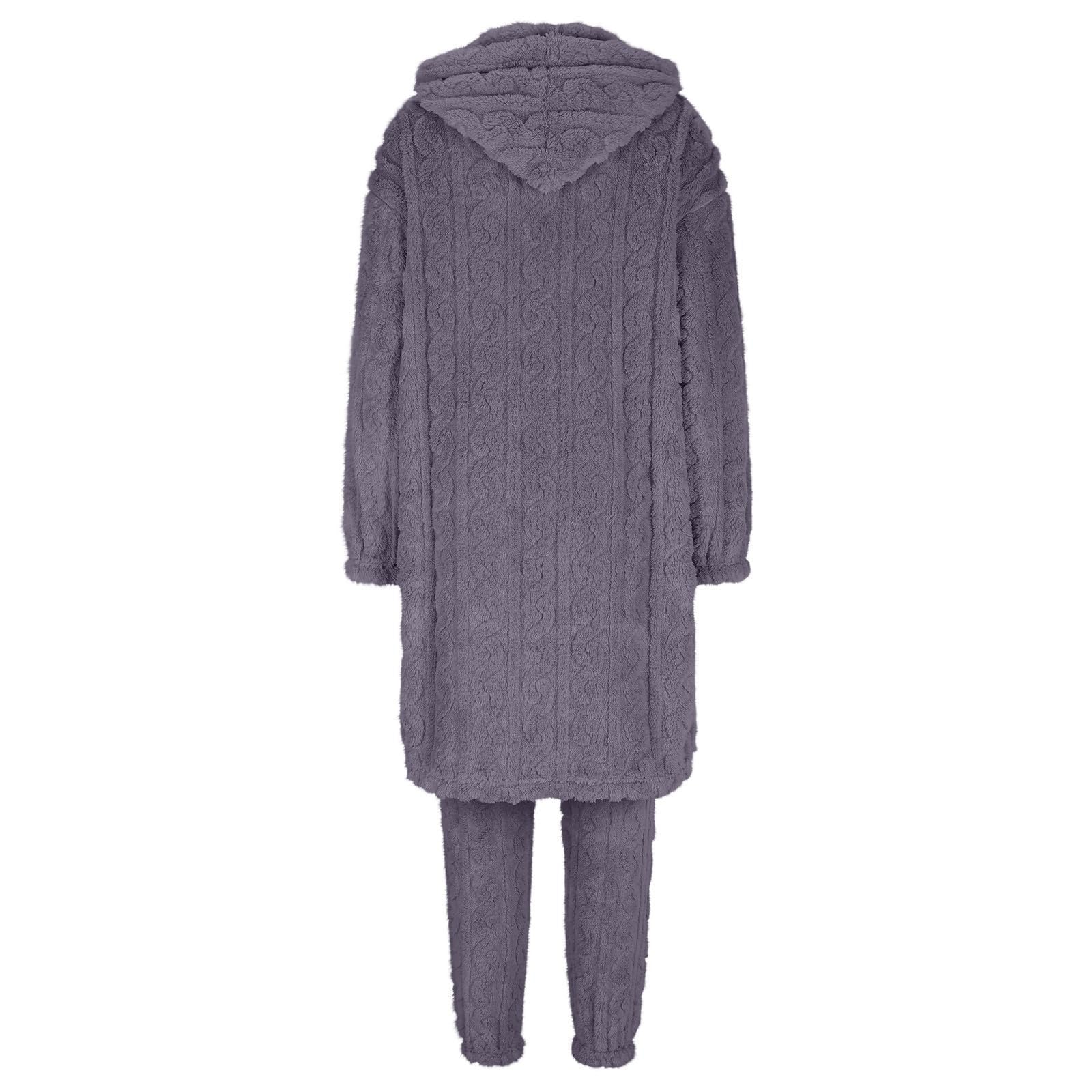 Pijamas de mujer genérico de invierno cálido pijama, pijama de mujer cálido invierno de algodón, conjunto de hogar y casual, conjunto suave y cómodo, ropa cómoda y fácil de llevar, ropa de tela