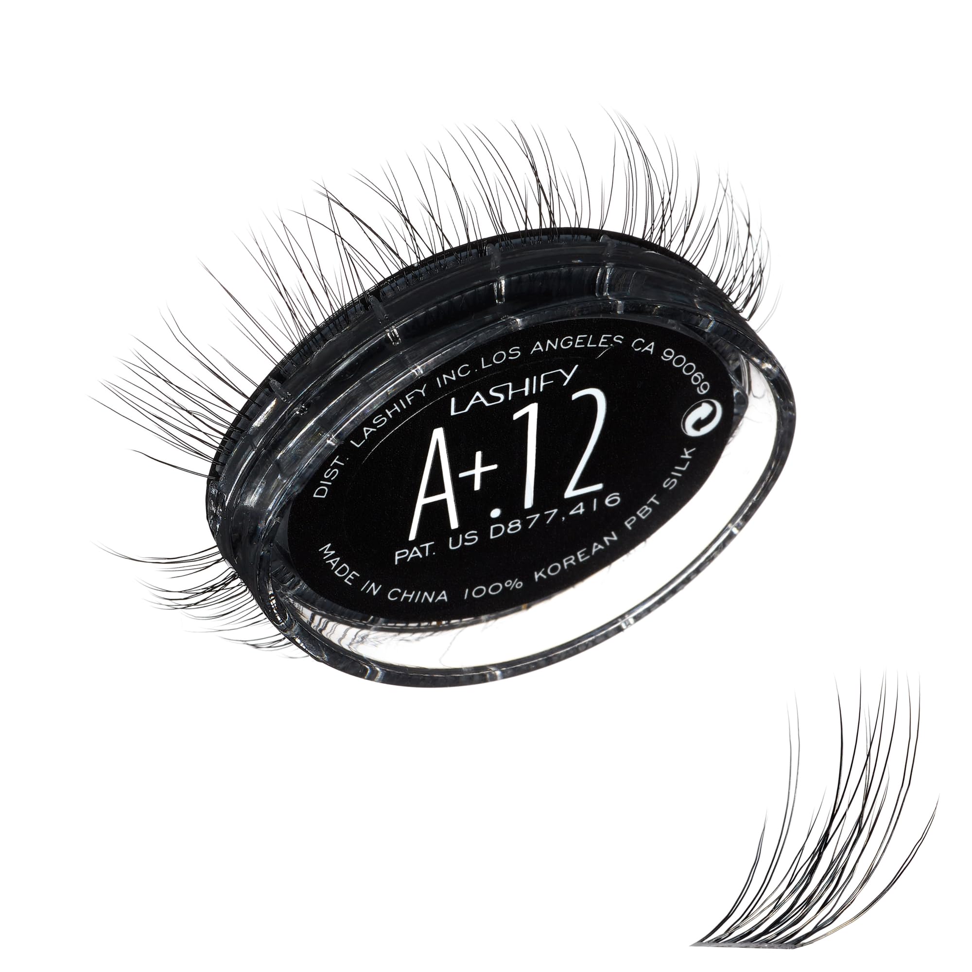 Lashify Amplify Plus+ 12mm Eyelash Extensions Refill in Black, Easy DIY False Lashes for the Most Delicate, Natural and Long Lasting Look