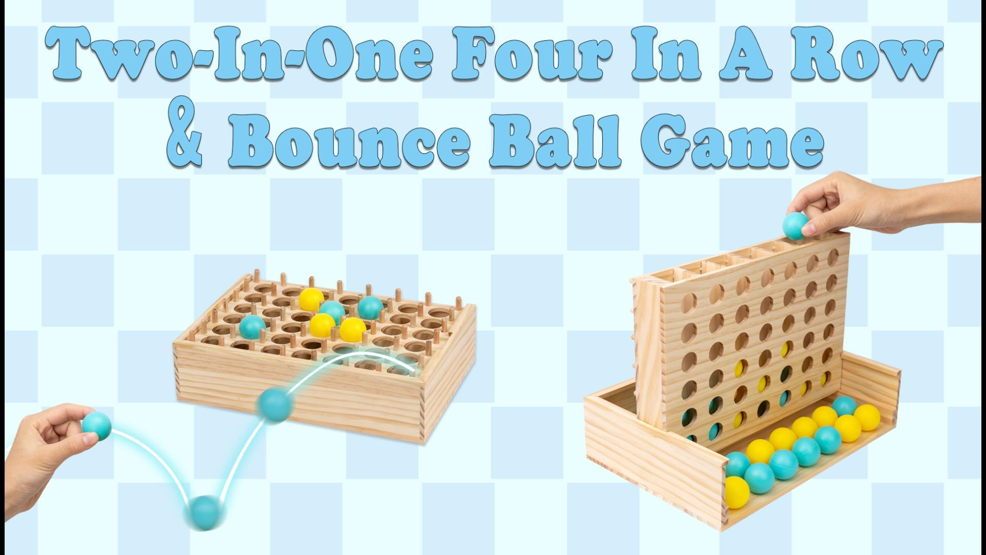 Juego De Bolas De Rebote Airshi – Tablero Con 16 Bolas Y 9 Cartas – 2 A 4 Jugadores