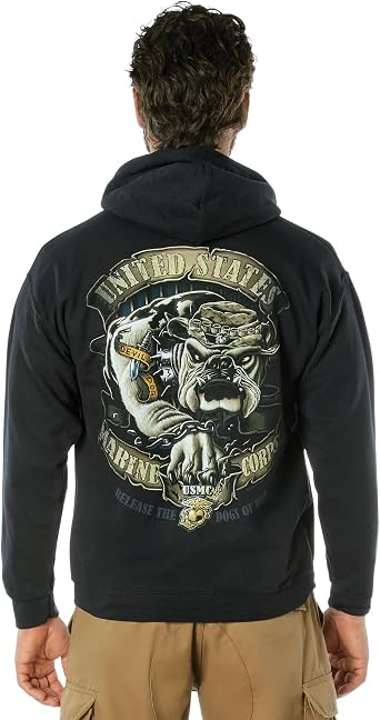 Rothco at Bi USMC Bulldog Hoodie
