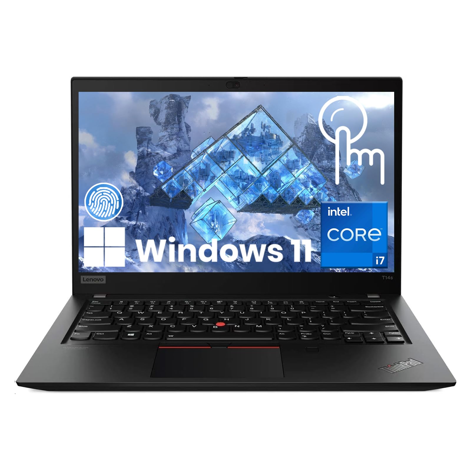 Lenovo Thinkpad T14s 14" Touchscreen Notebook PC, Intel Core i7-10610U up to 4.9GHz, 32GB RAM, 512GB SSD, CAM, HDMI, FHD Laptop Windows 11 Pro (