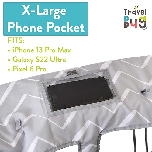Miniatura 4 de Travel Bug Funda para carrito de compras para bebés y niños pequeños y funda para silla alta - Chevron