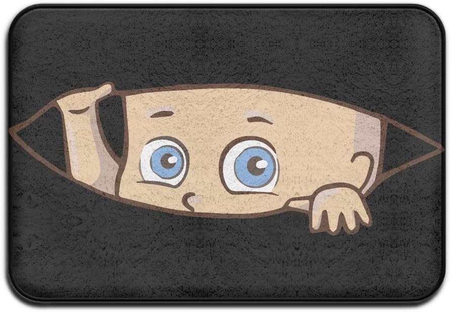 Caucasian Peeking Baby Maternity Entrance Mats