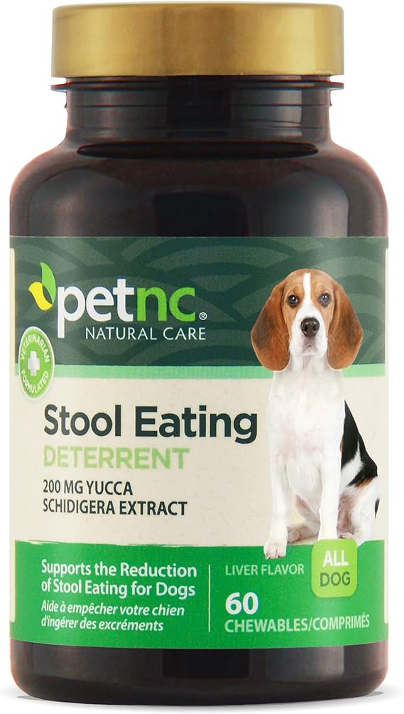 PetNC Natural Care Stool Eating Deterrent Chewables for Dogs, 60 Count