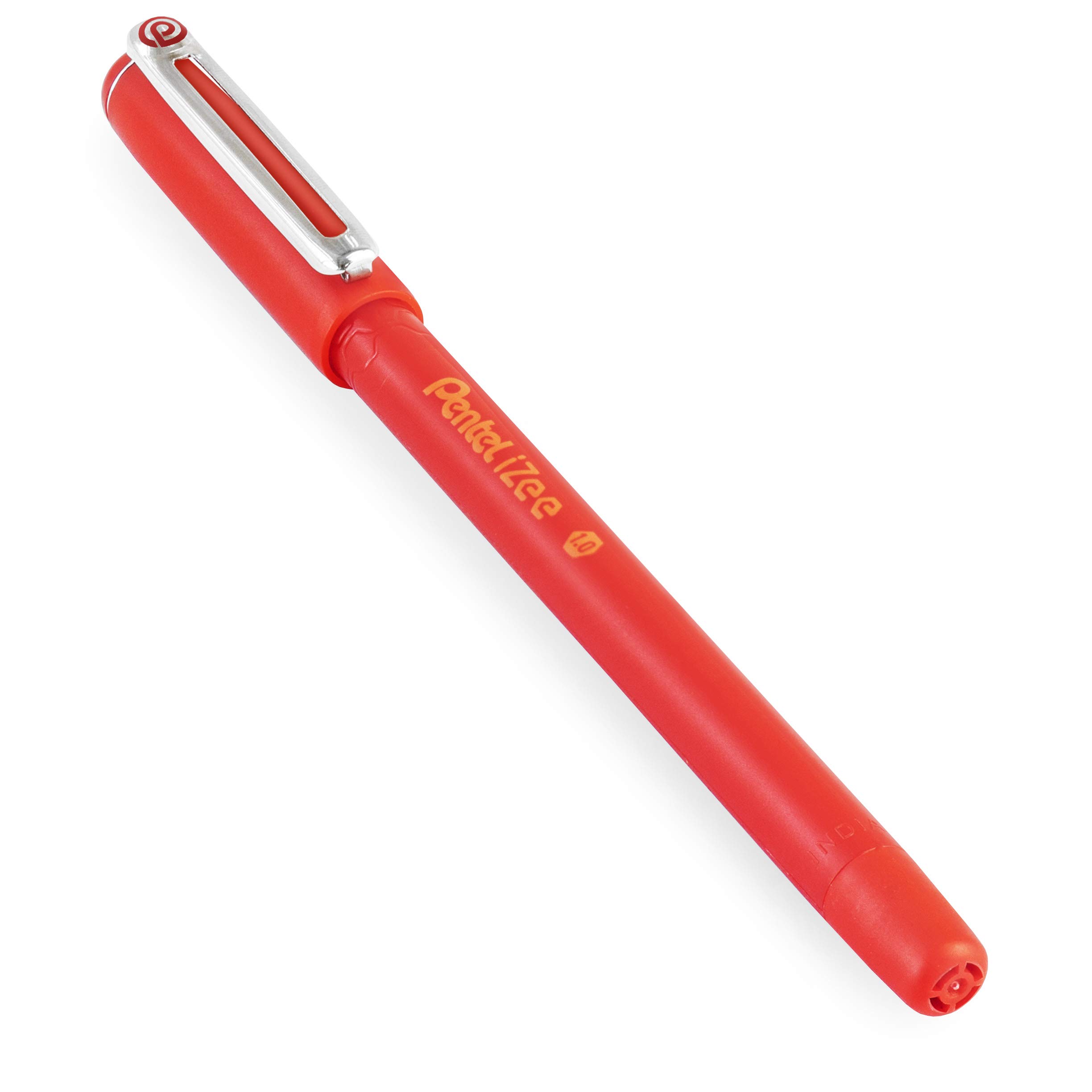 Pentel IZee BX460 - Confezione 14 Penne A Sfera Rosse, Punta 1.0 Mm, Inchiostro Fluido A Bassa Viscosità