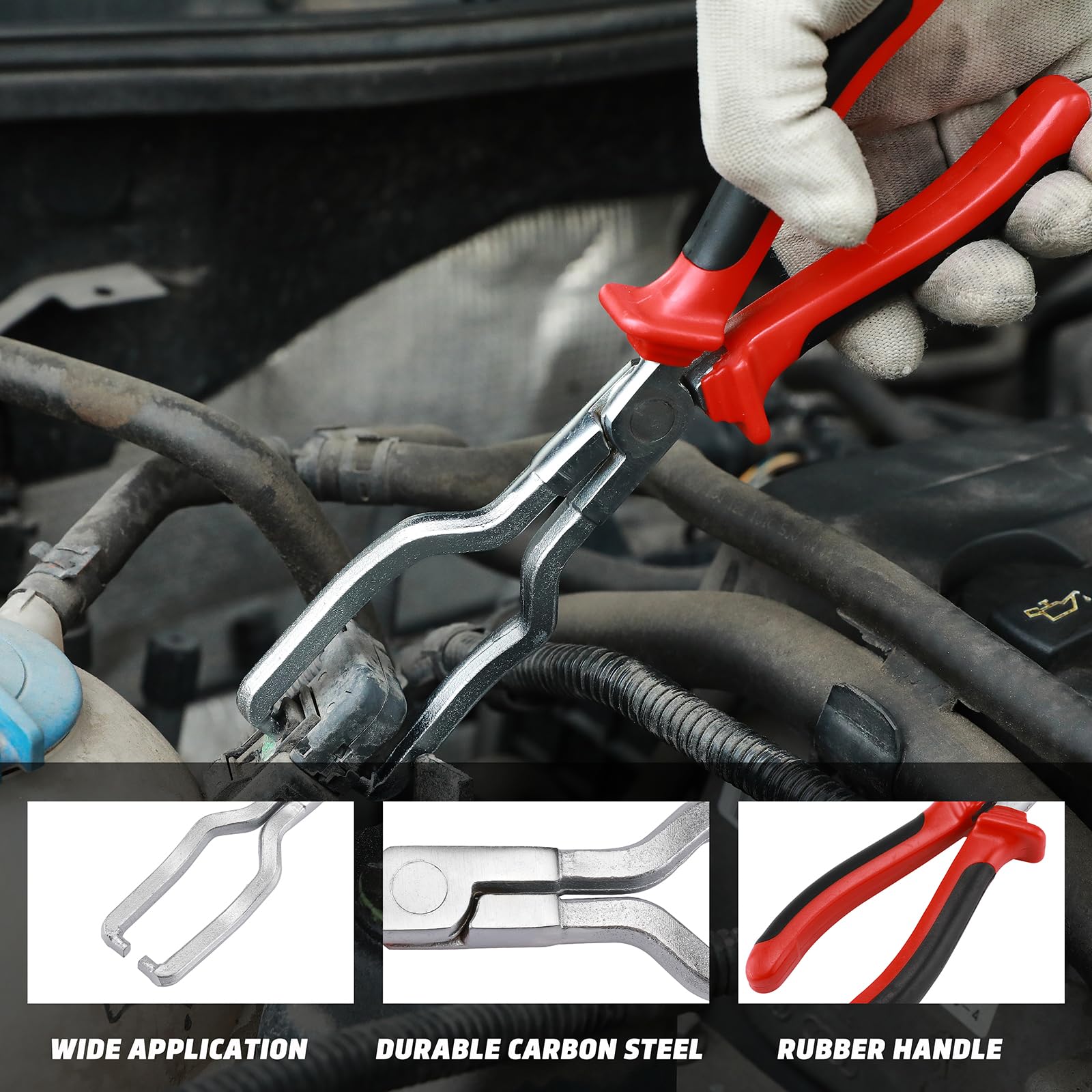 Dapetz DP01002 Pliers Set 3-Piece Fuel Line Disconnect Pliers Set - For ...