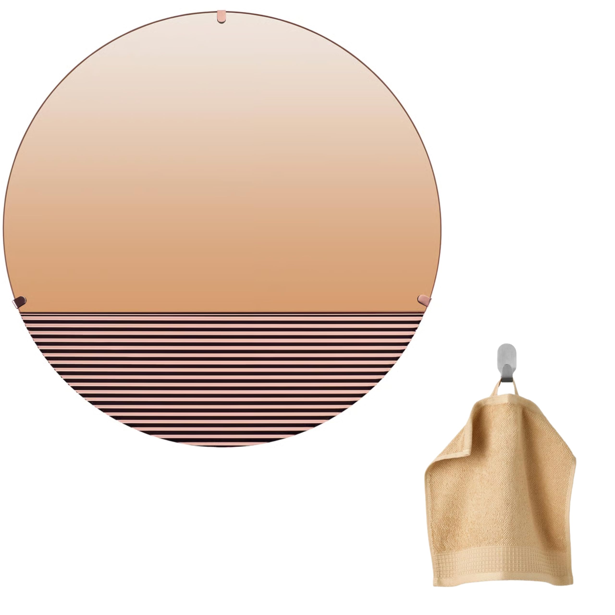 Buy Ikea SKOGSGRÄNSEN Decorative Mirror — Copper-Colour, 50cm
