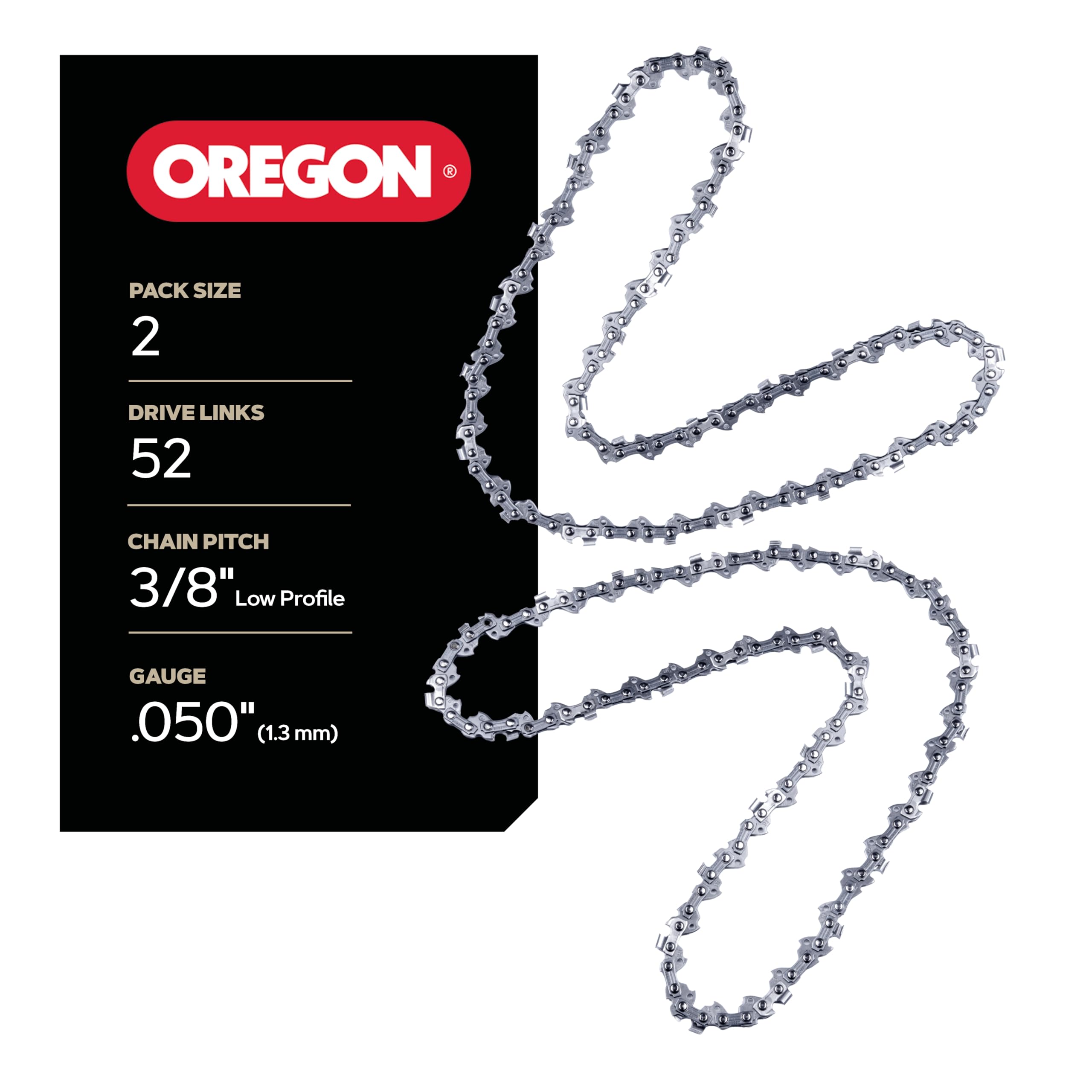 Amazon.com: Oregon 2-Pack Chainsaw Chain 3/8