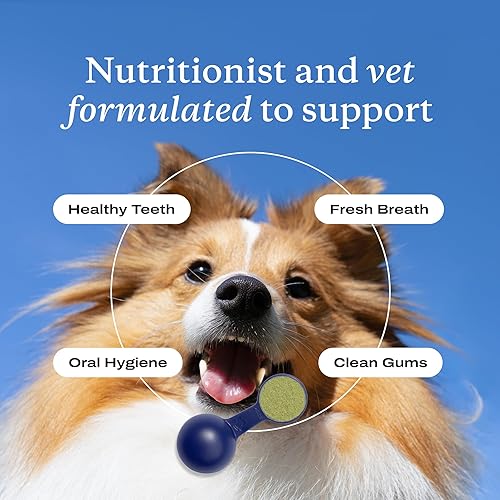 Vista 32 de PetLab Co. ProBright Polvo dental – Ambientador de aliento de perro – Limpieza de dientes fácil – Se dirige al sarro y el mal aliento – Formulado