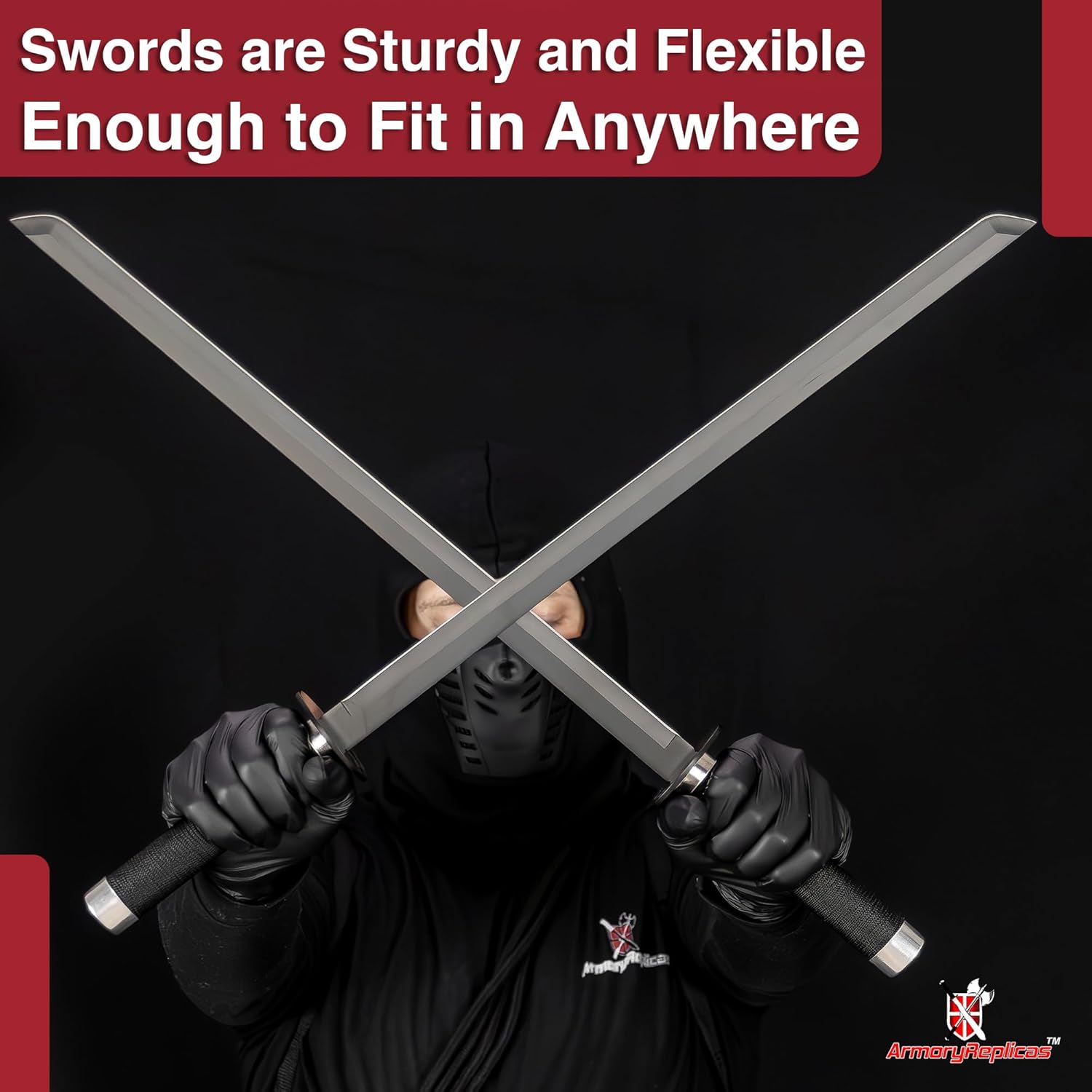 Armory Replicas™ Ninja Twin Sword Collection – Dual Stainless Steel Blades with Tactical Sheath Options