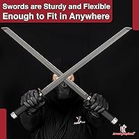 Vista 5 de Armory Replicas Colección Ninja Twin Sword - Cuchillas dobles de acero inoxidable con opciones de funda táctica