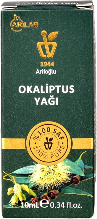Arifoğlu Eucalyptus Oil 10ml 100% Pure Oil ARLAB Pure Eucalyptus Oil 10ml