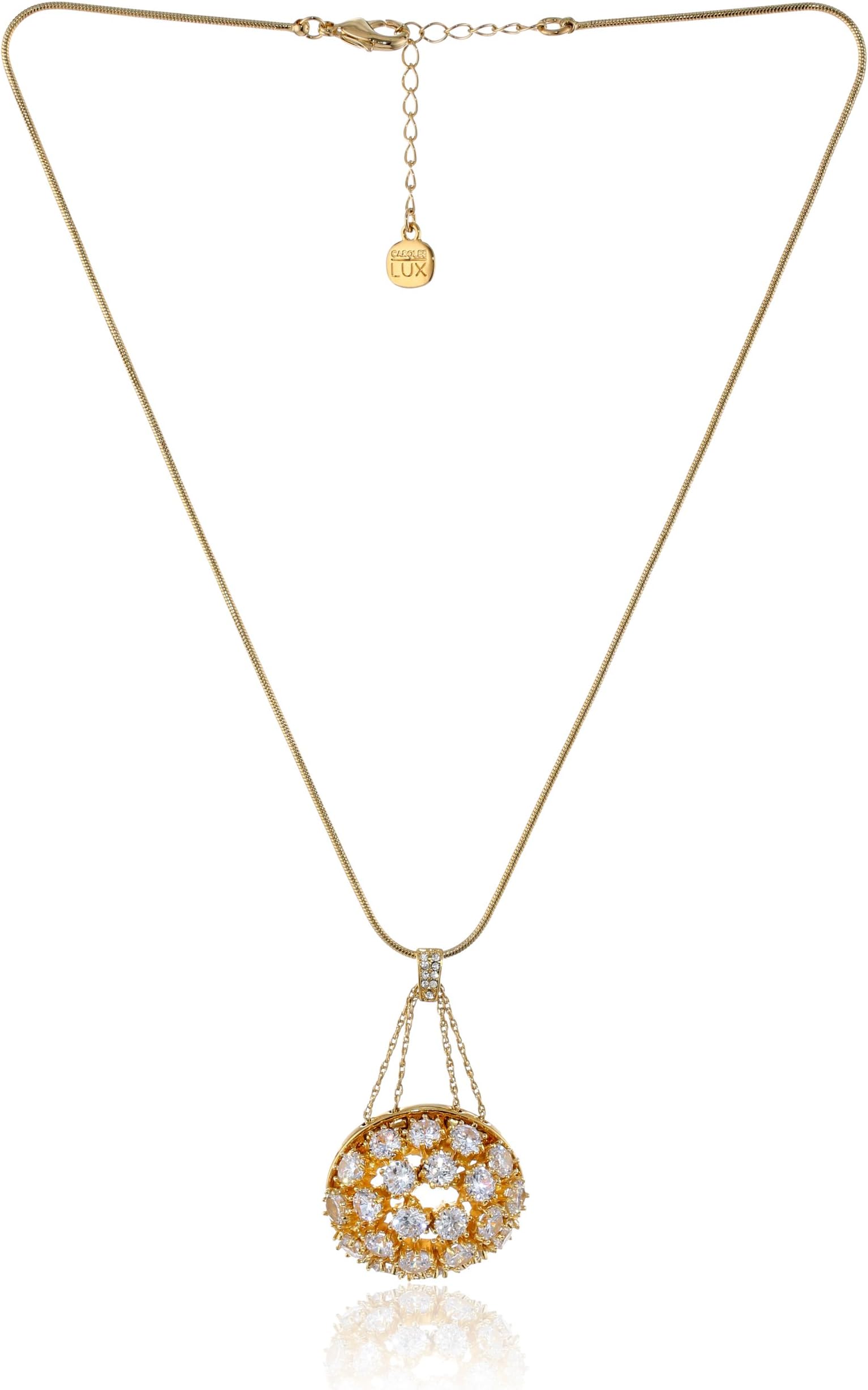 Carolee LUX "Barcelona Baubles Fireball Pendant Necklace, 19"