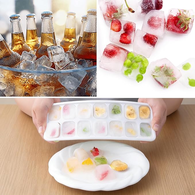 Bandeja para cubitos de hielo 2 piezas con tapa miniatura 7