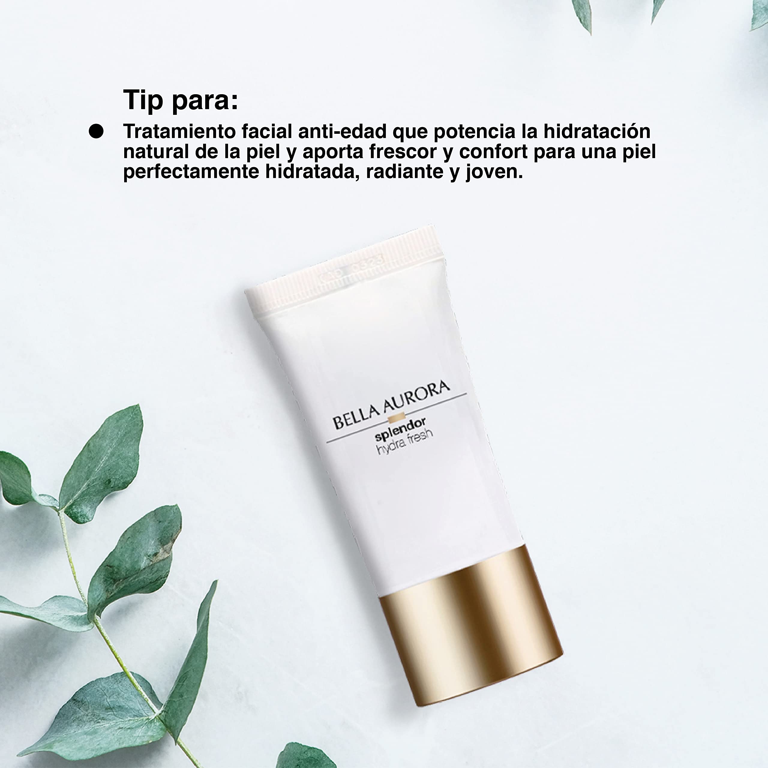 BELLA AURORA Splendor Hydra Fresh 50 ml, erfrischende Anti-Aging-Gesichtscreme, 24 Stunden Feuchtigkeit, Anti-Falten, LSF20-Schutz, für trockene Haut, Frische und Komfort, mit Bambuswasser