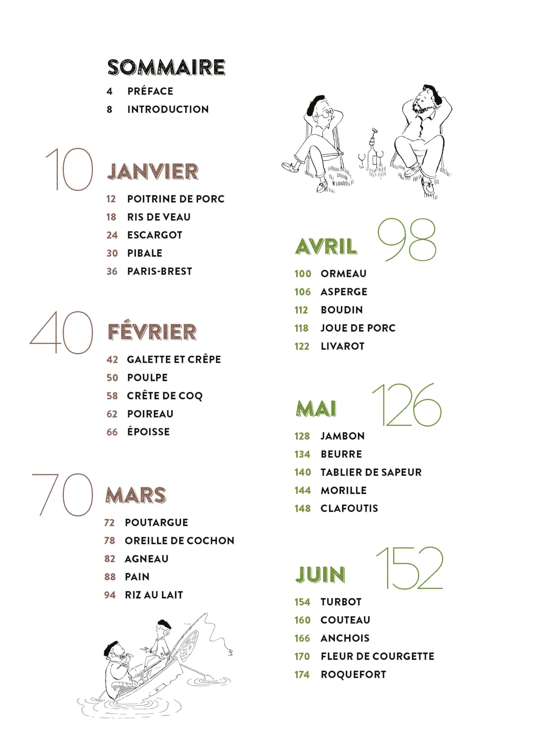 Une année à la table des bons vivants: 60 produits du terroir à déguster de janvier à décembre