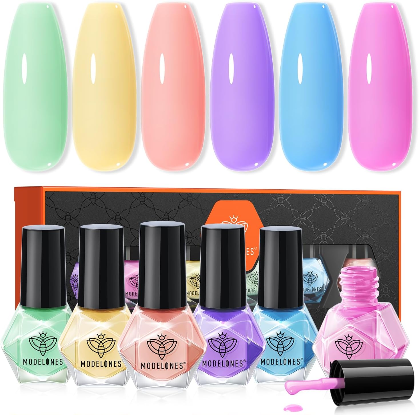 Amazon.com : modelones Nail Polish Set, 6 Colors 2025 Spring Summer ...