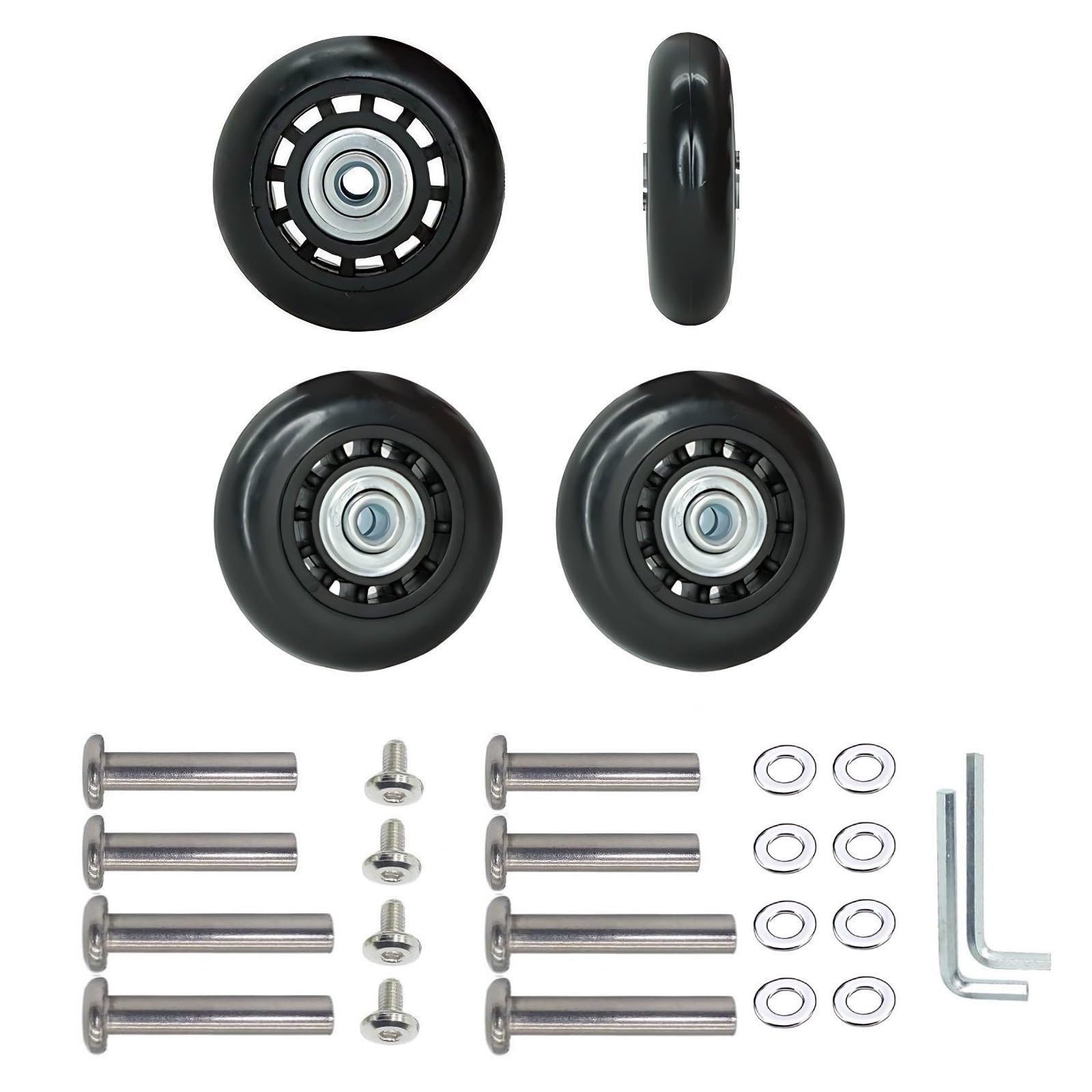 Luggage Inline Skate Wheel Luggage Wheel Replacement Kit 68mm