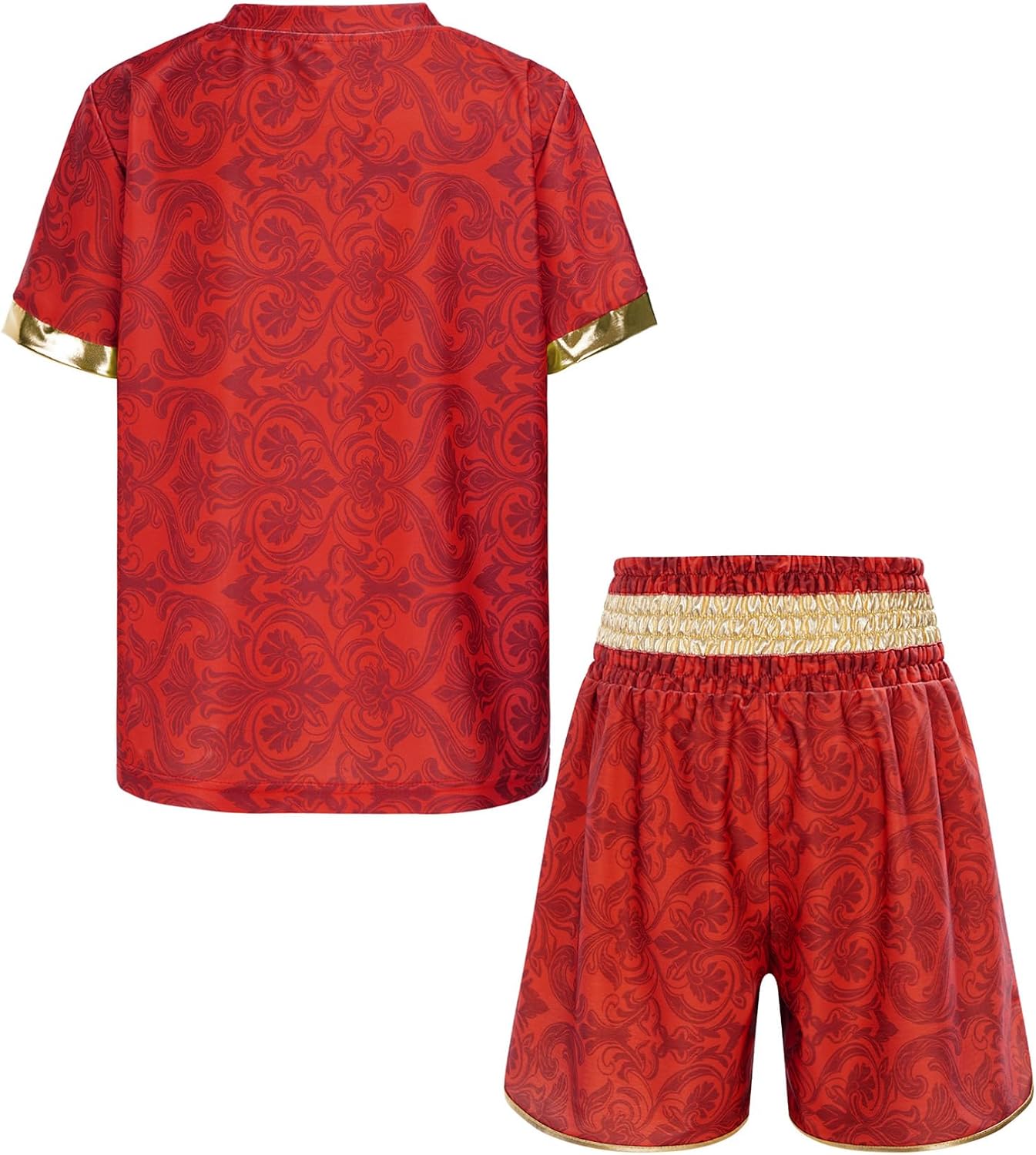 iiniim Girls Boxing Training Suit Mma Set Sportswear Red 10 Years