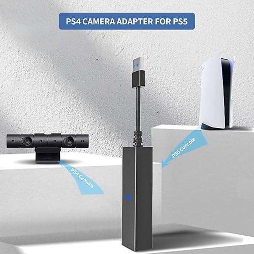 Miniatura 3 de Gugxiom Adaptador de cámara PS4 para PS5, adaptador PS VR, accesorios de controlador PS4, para reproducir PS VR en PS5, PS4 PSVR a PS5, para consola