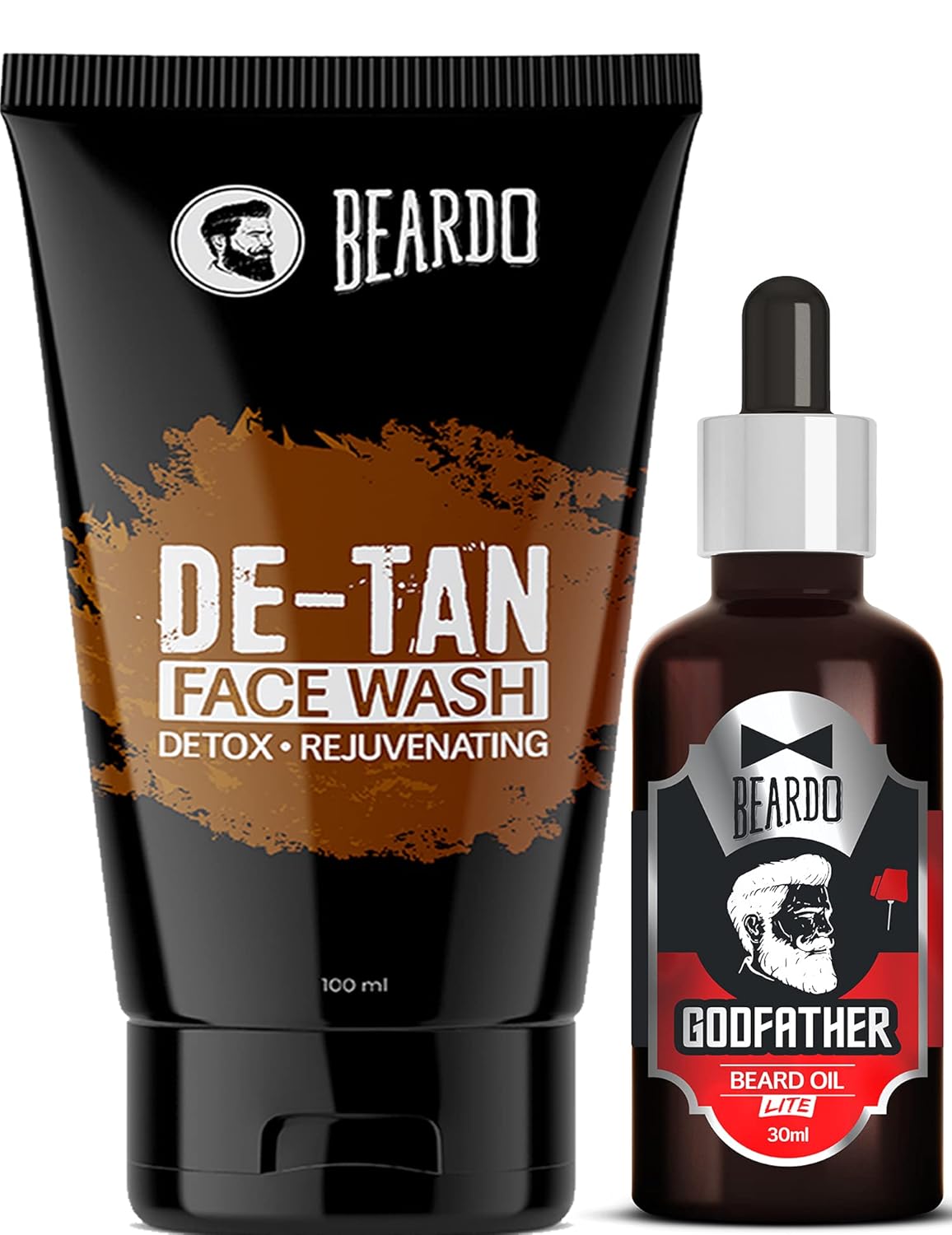 Beardo Godfather Beard oil (30ml) and DeTan Facewash for Men (100ml