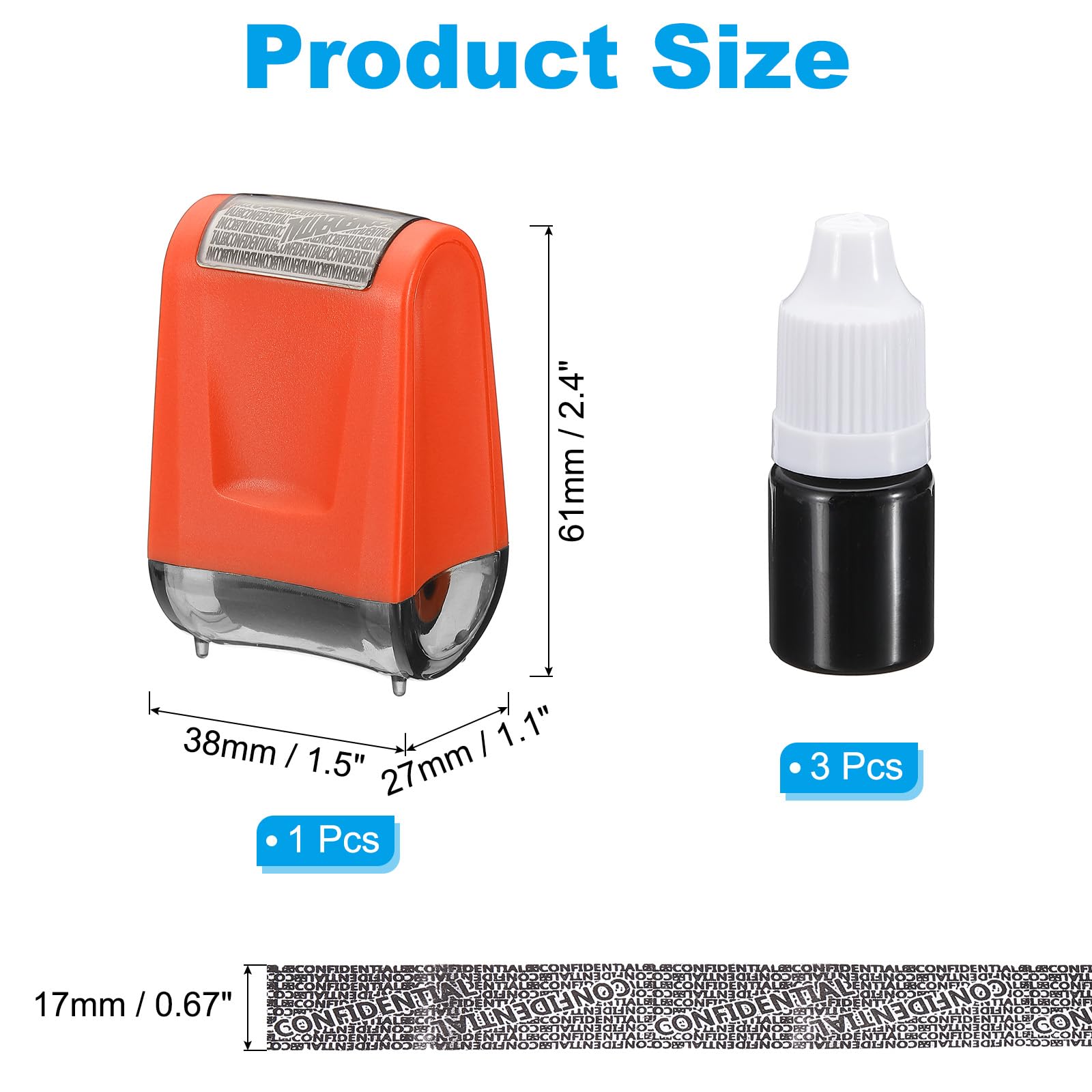 PATIKIL Identity Theft Protection Roller Stamp - Image 2