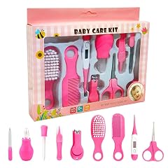 MOMITTLE Baby Nail Trimmer Electric,Safe Baby Nail File,Baby Nail Clippers With Light And 6 Grinding Pads For Newborn Infant Toddler Or Adults Toes And Fingernails (Multi Color-1) (Pink Manicure Set)