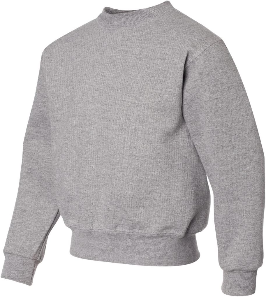 Jerzees Youth Fleece Crew Sweatshirt, Oxford, X-Large - Image 5